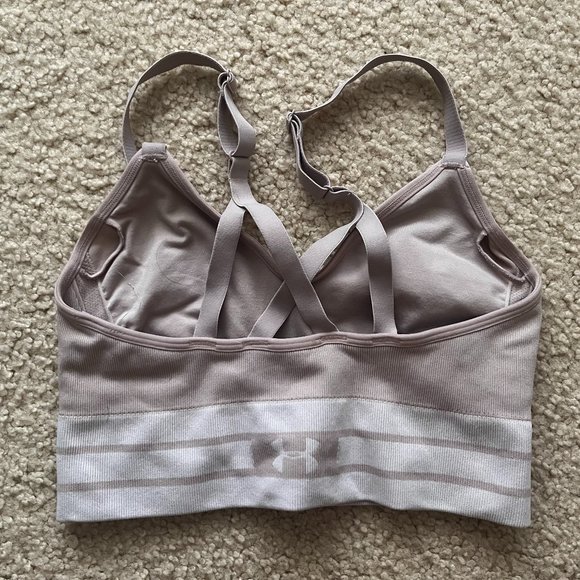 Under Armor Pink Compression Sports Bra, Size M - Picture 2 of 3